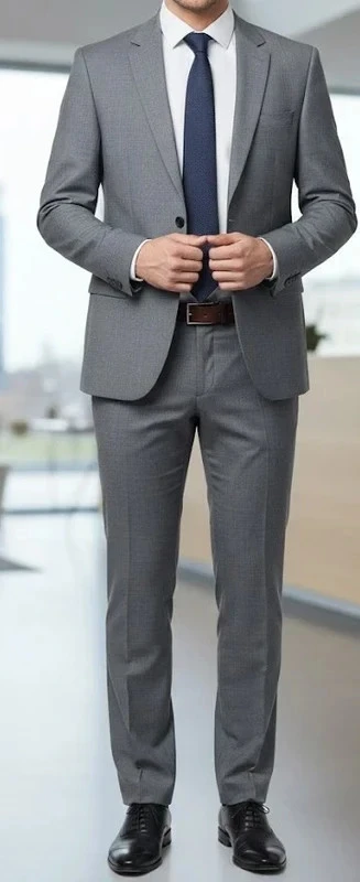 Costume 2 pièces gris marque Jules neuf